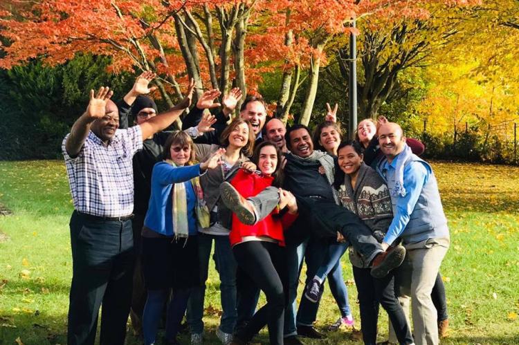 The participants of the Full-time Course in Peace and Conflict Work in 2018.