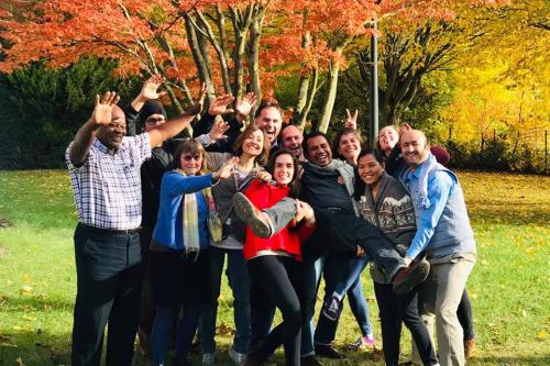 The participants of the Full-time Course in Peace and Conflict Work in 2018.