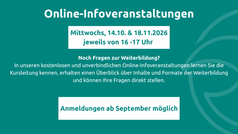 Online-Infoveranstaltungen zur Weiterbildung in Friedens- und Konfliktarbeit